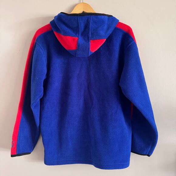 Vintage Starter New England Patriots Hooded Fleece Royal Blue Sweatshirt Medium - Picture 7 of 7